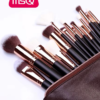 Set de 15 Pcs Café Brochas de Maquillaje MSQ