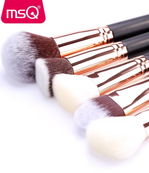 Set de 15 Pcs Café Brochas de Maquillaje MSQ