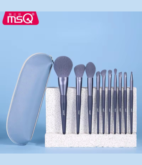 PRODUCTOS 620X720 (57) Set de 10 Pcs Azul Brochas de Maquillaje MSQ