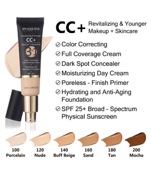 Phoera CC+ (1) CC+ Makeup + SkinCare 3 in 1 PHOERA
