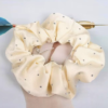 Scrunchies Metalizados con Pedrería