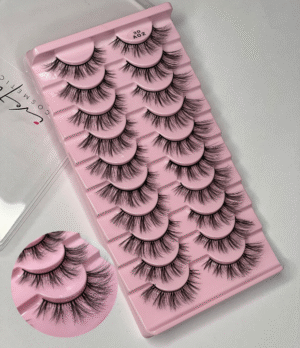 Pestañas de 10 Pares Modelos 3D-A